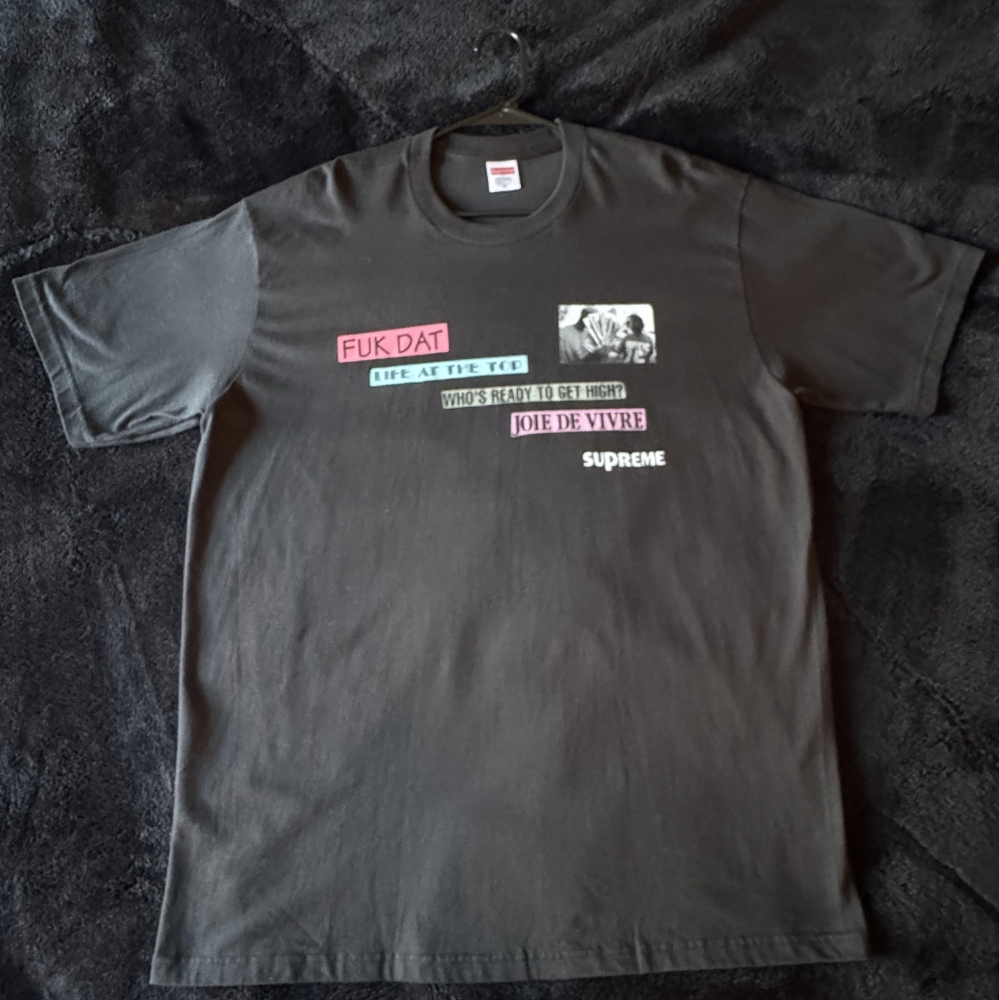 Supreme Black Graphic T-Shirt (Never Worn 22')